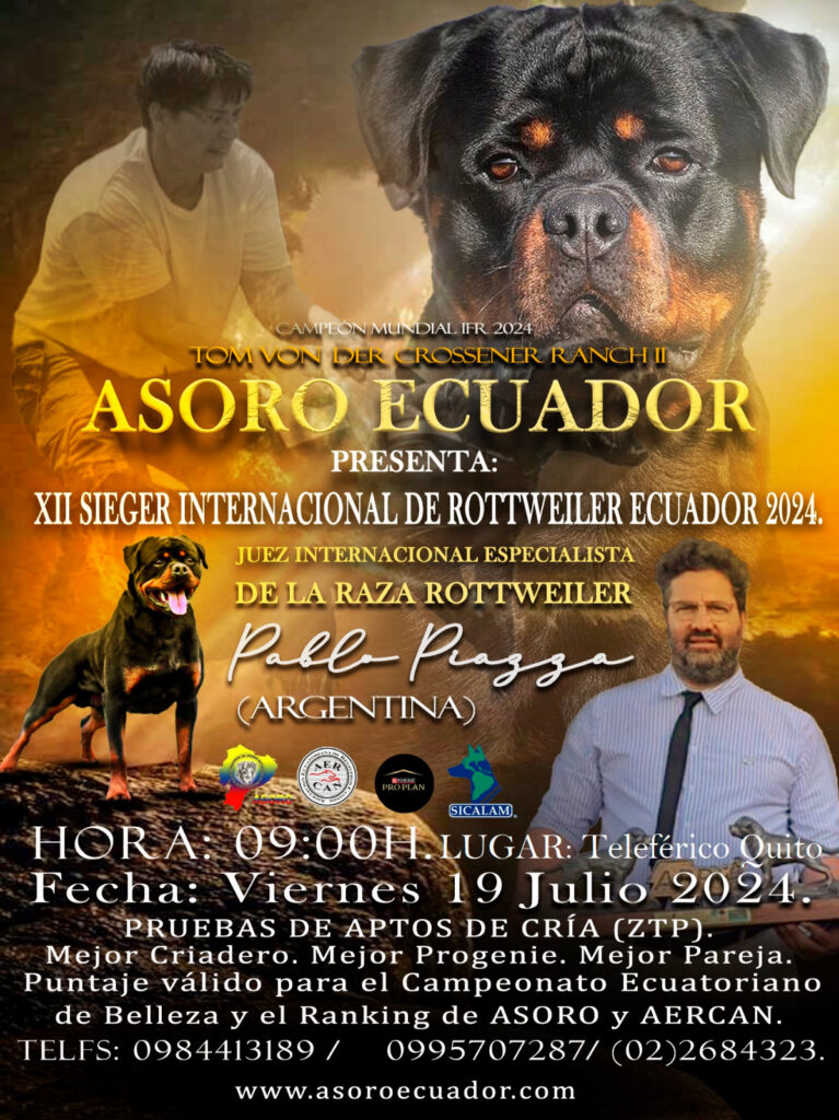 XII SIEGER INTERNACIONAL DE ROTTWEILER ECUADOR 2024